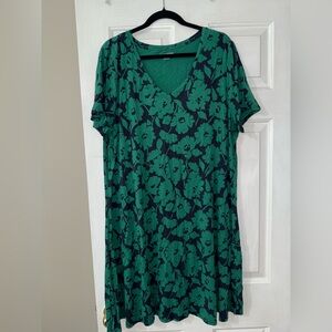 Amazon essentials Patterned Women’s Babydoll Dress- size XXL